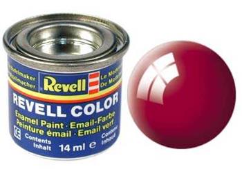 Barva Revell emailová - 32134: lesklá ferrari cervená (Ferrari red gloss)