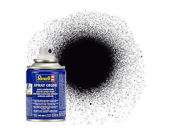 Barva Revell ve spreji - 34108: matná cerná (black mat)
