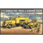 Model Kit military 13401 - GERMAN FUELTANK & SHIWIMM (1:72)