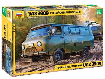 Model Kit military 3644 - UAZ 3909 Russian Military Van (1:35)