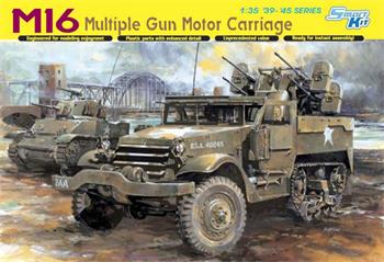 Model Kit military 6381 - M16 MULTIPLE GUN MOTOR CARRIAGE (SMART KIT) (1:35)