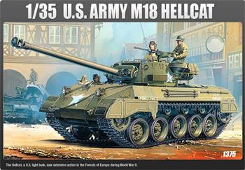 Model Kit tank 13255 - US ARMY M-18 HELLCAT (1:35)