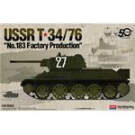 Model Kit tank 13505 - USSR T-34/76 "No.183 Factory Production" (1:35)