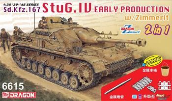 Model Kit tank 6615 - StuG.IV Early Production (2 in 1) (1:35)