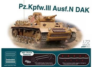 Model Kit tank 7634 - Pz.Kpfw.III Ausf.N DAK w/Neo Track (1:72)