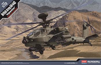 Model Kit vrtulník 12537 - British Army AH-64 "Afghanistan" (1:72)