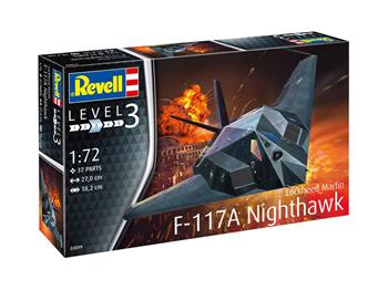 Plastic ModelKit letadlo 03899 - Lockheed Martin F-117A Nighthawk Stealth Fighter (1:72)