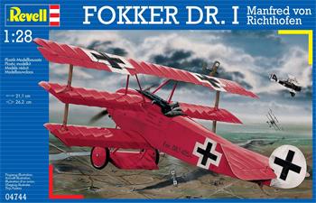 Plastic ModelKit letadlo 04744 - Fokker Dr.I 'Richthofen' (1:28)