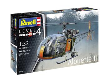 Plastic ModelKit vrtulník 03804 - Alouette II (1:32)