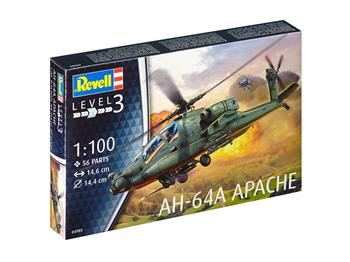 Plastic ModelKit vrtulník 04985 - AH-64A Apache (1:100)